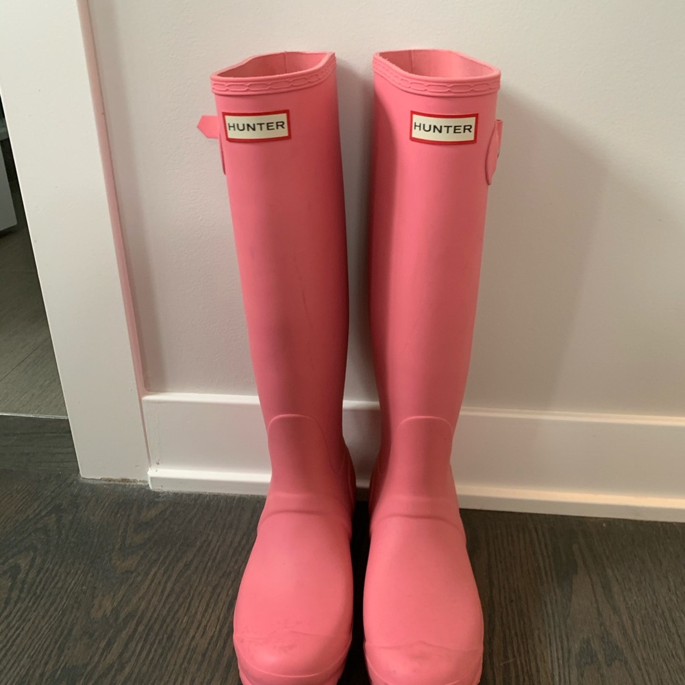 Pink Hunter Rain Boots